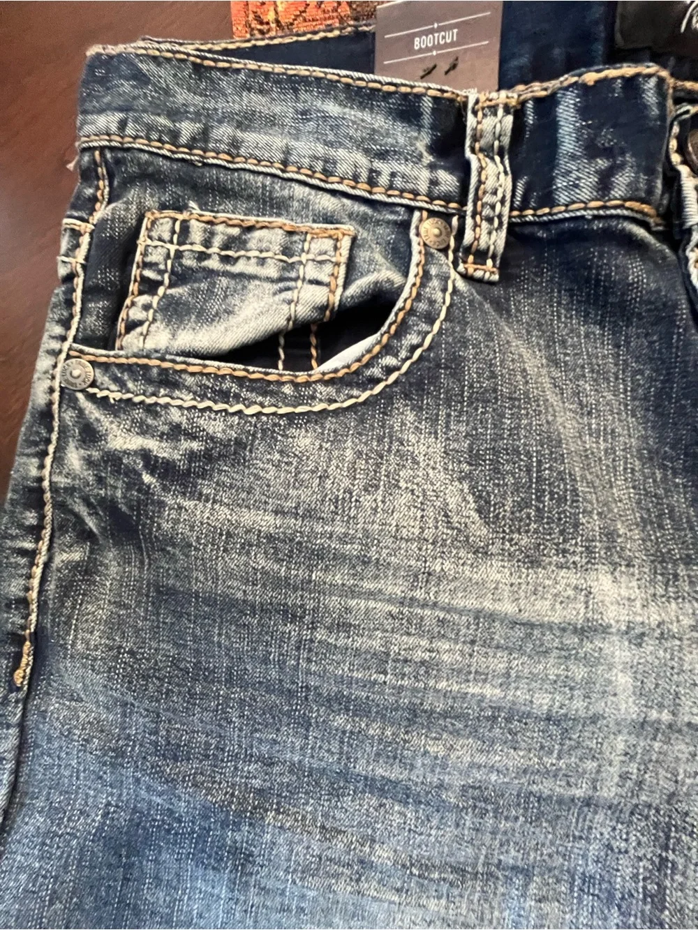 True Luck Men’s Bootcut Jeans — Light Blue Wash NWT
